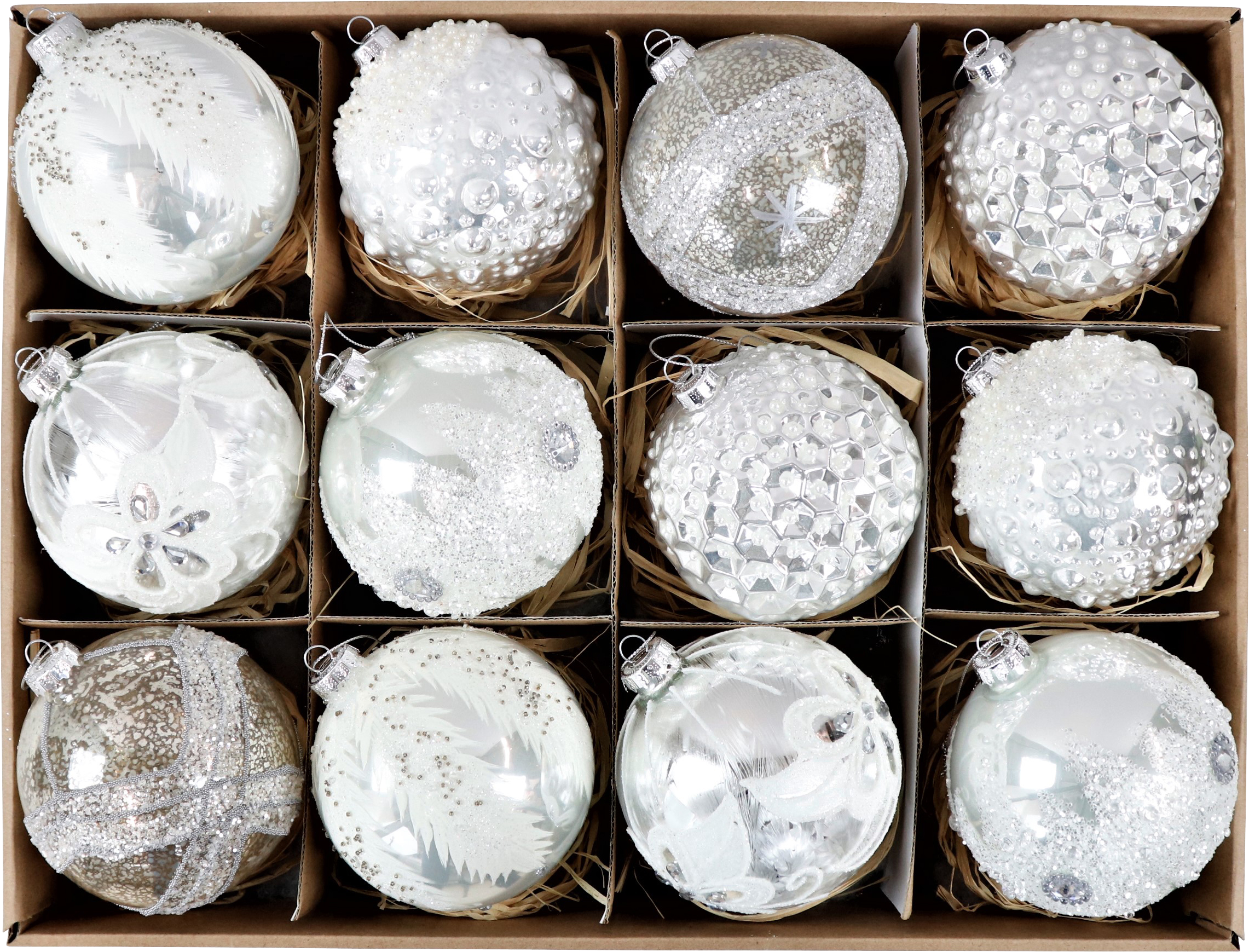 7940 BOX VINTAGE  PALLE DI VETRO  12PZ