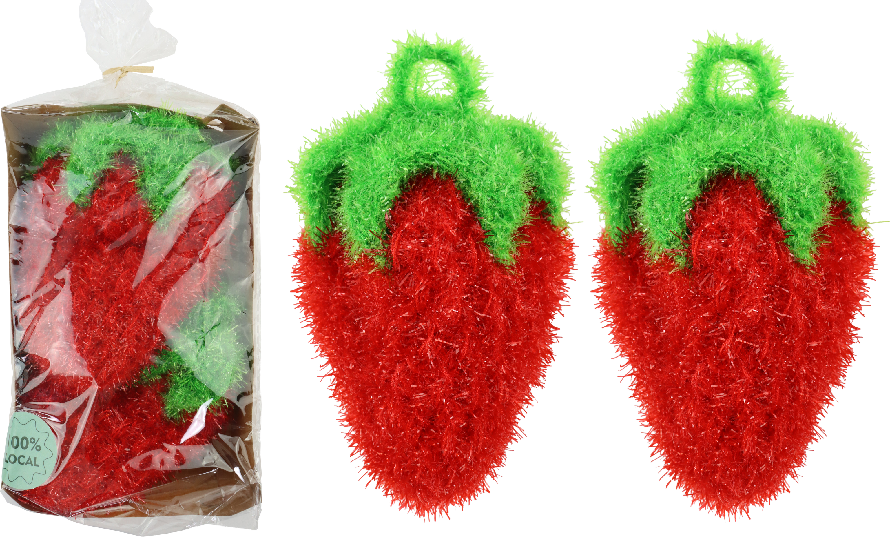 8041 SPUGNE PIATTI  STRAWBERRY  2PZ