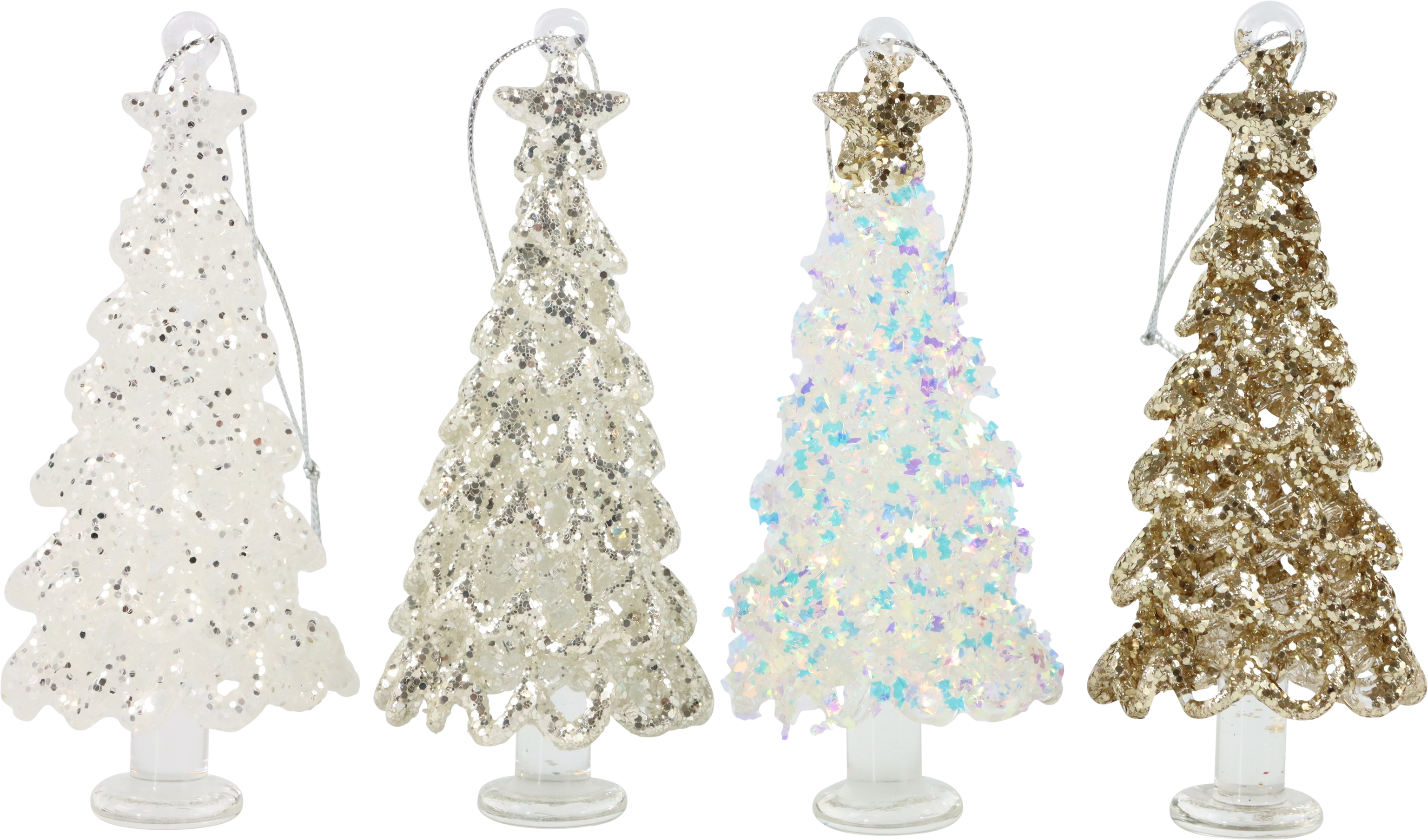 8167 GIOIELLI  ALBERO DI CRISTALLO  4PZ