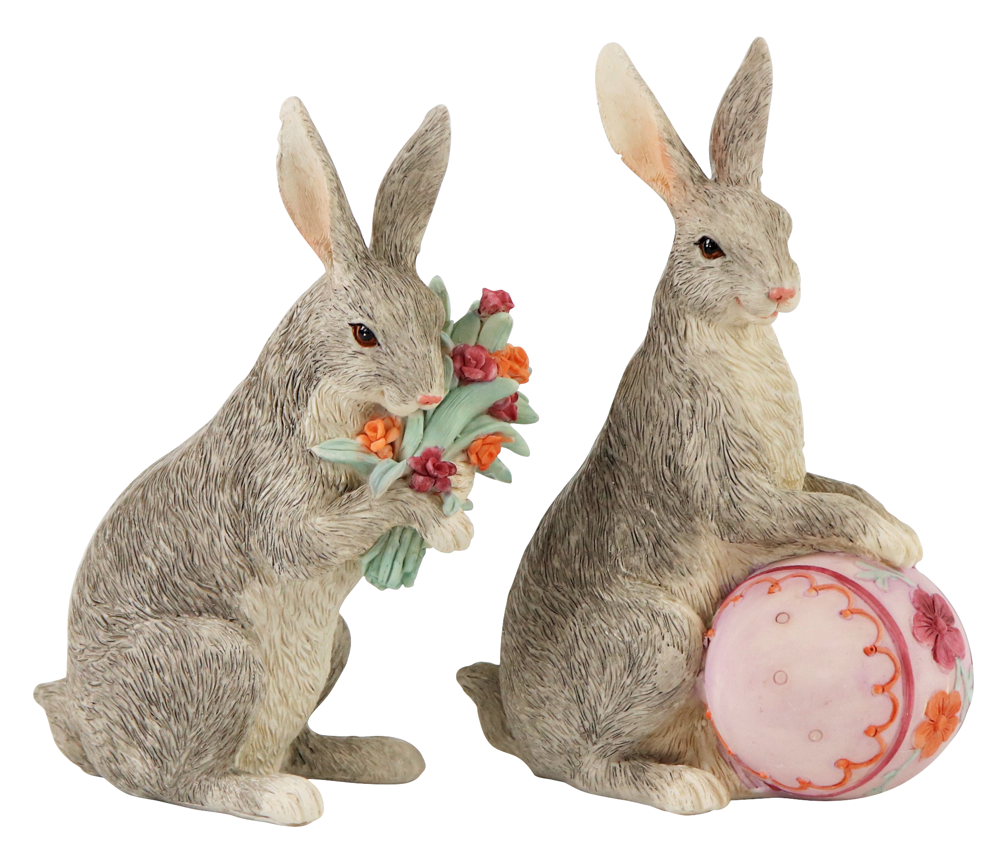 8421 COUPLE LAPIN NOSTALGIE EASTER  2P