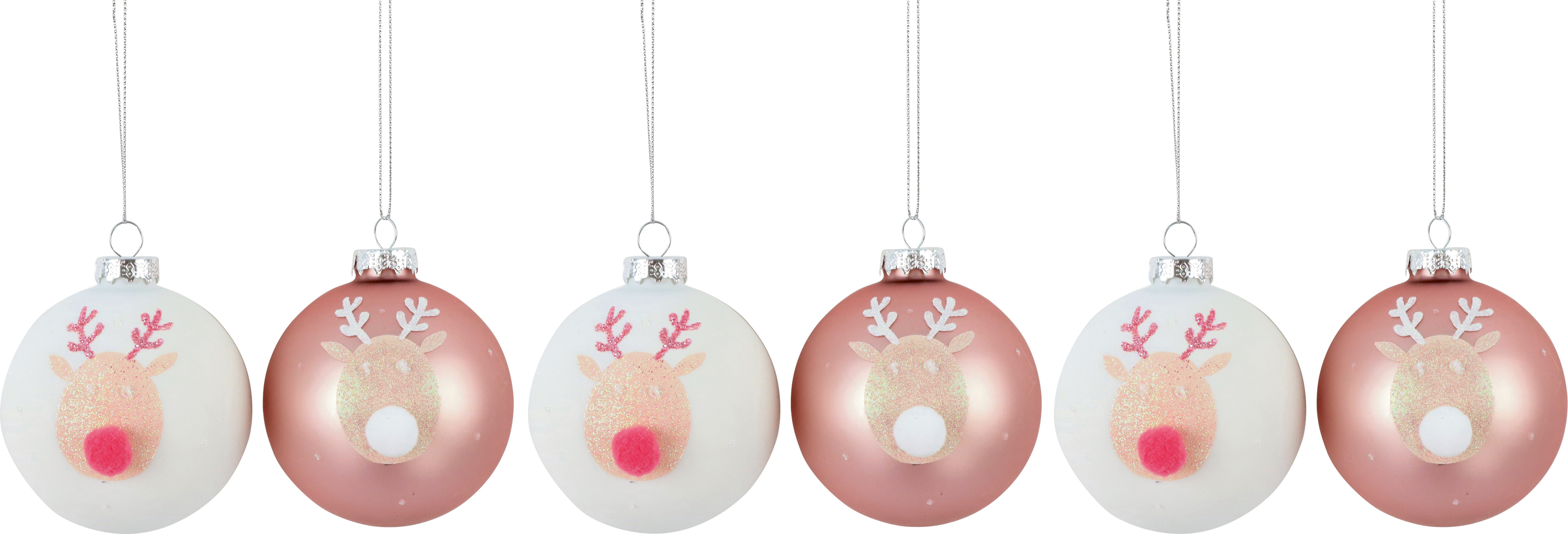 8496 BOULES EN VERRE MRS MOOSE  6P