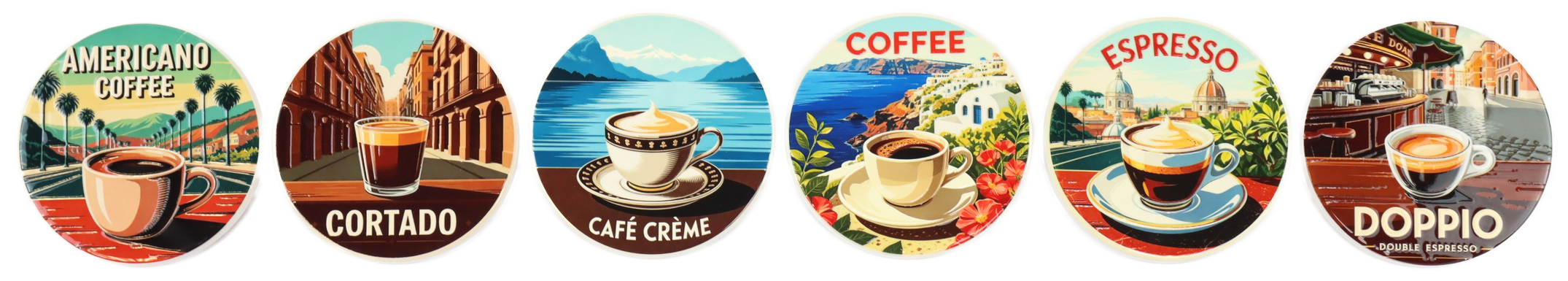 8527 UNTERSETZER CAFFÉ ITALIANO  S/6