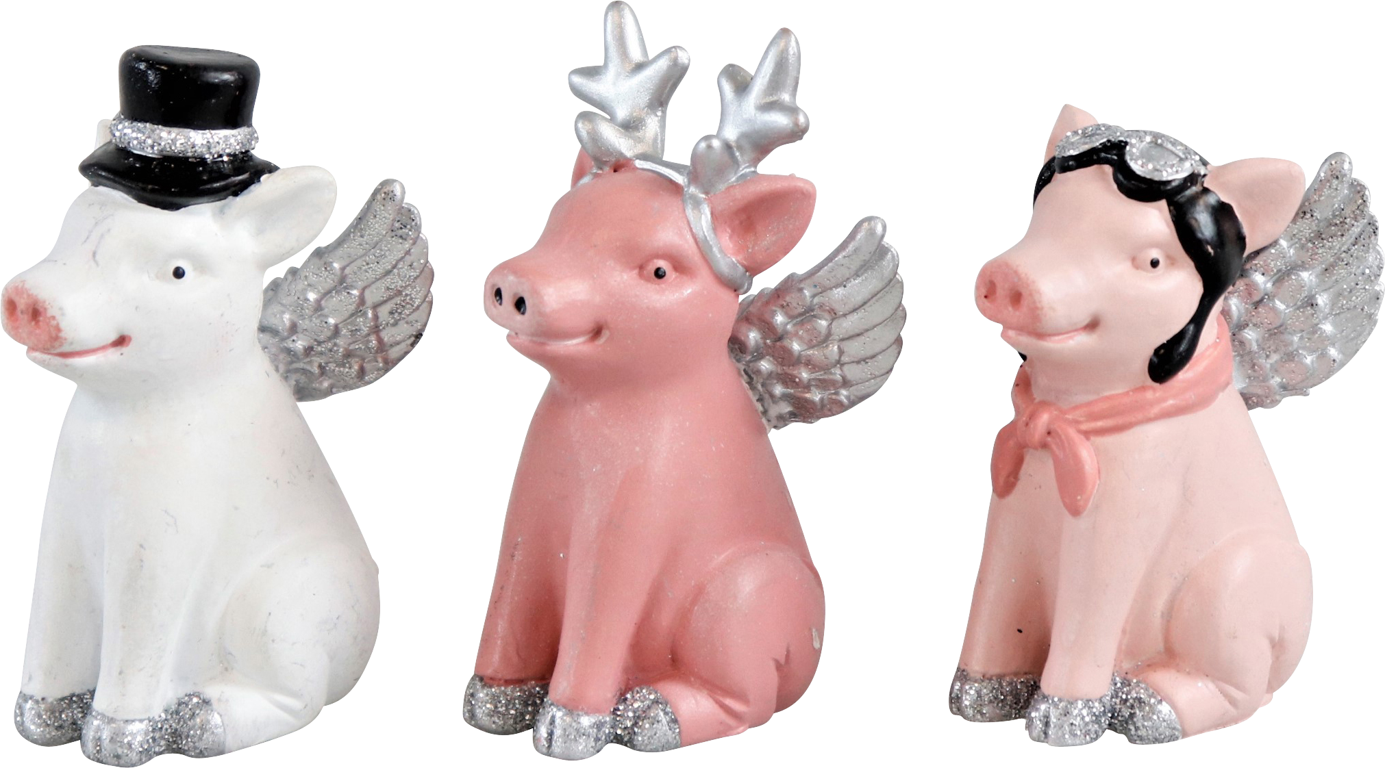 8841 FIGURE  FLYING PIGS  3PZ