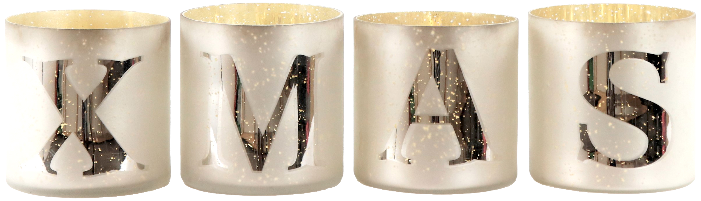 8856 PORTACANDELE  XMAS  4PZ