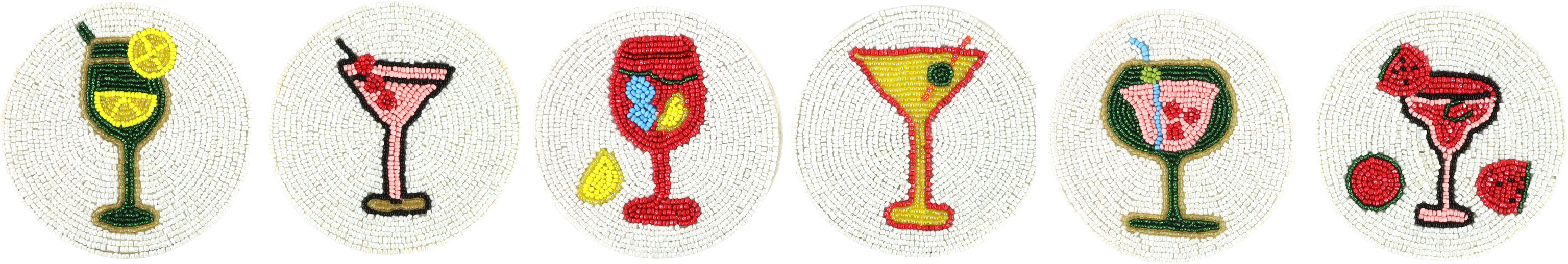 9066 SOTTOBICCHIERI PERLE COCKTAILS 6PZ