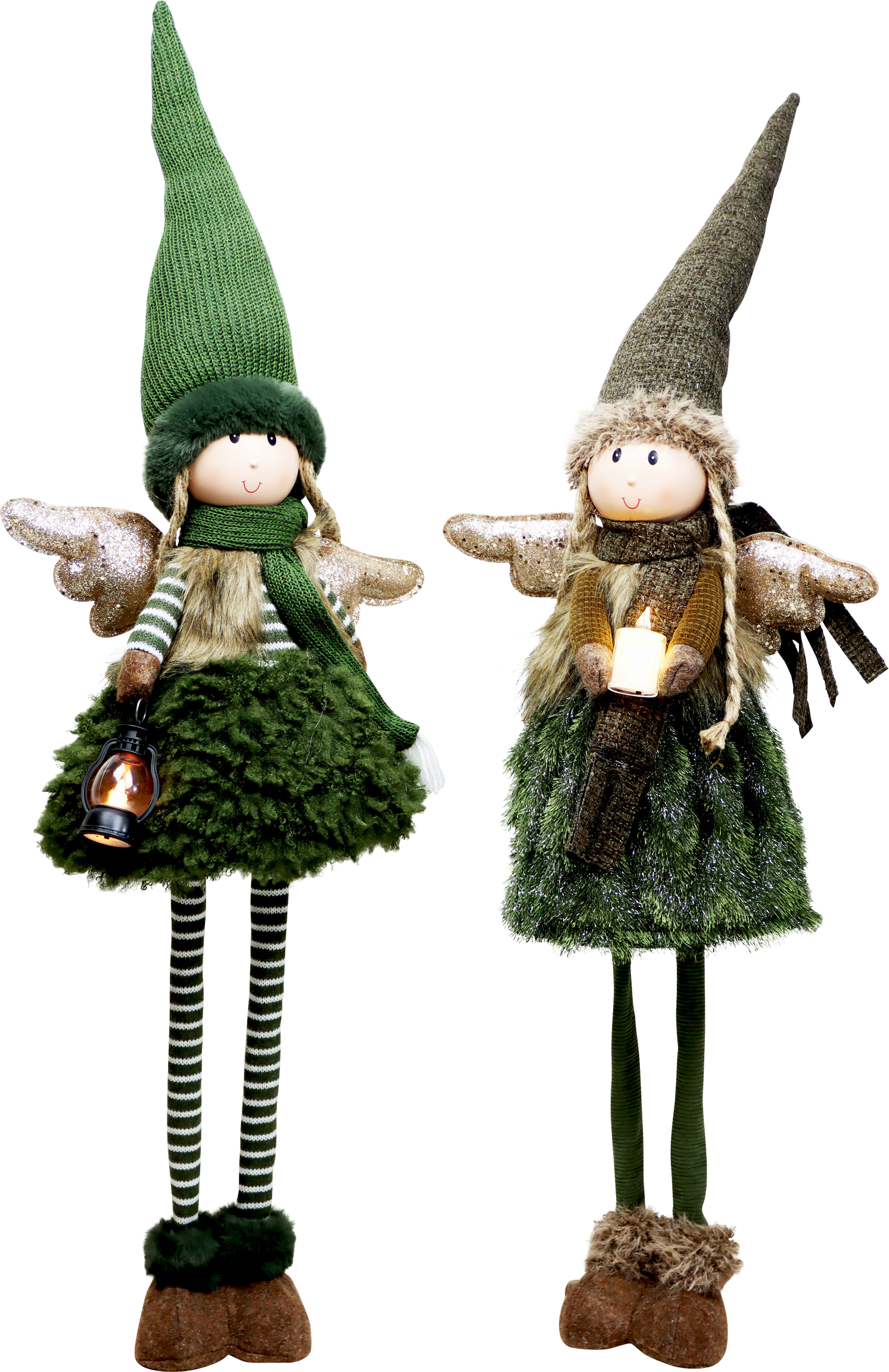 9081 ÁNGELES LED RUSTIC GLOW  S/2