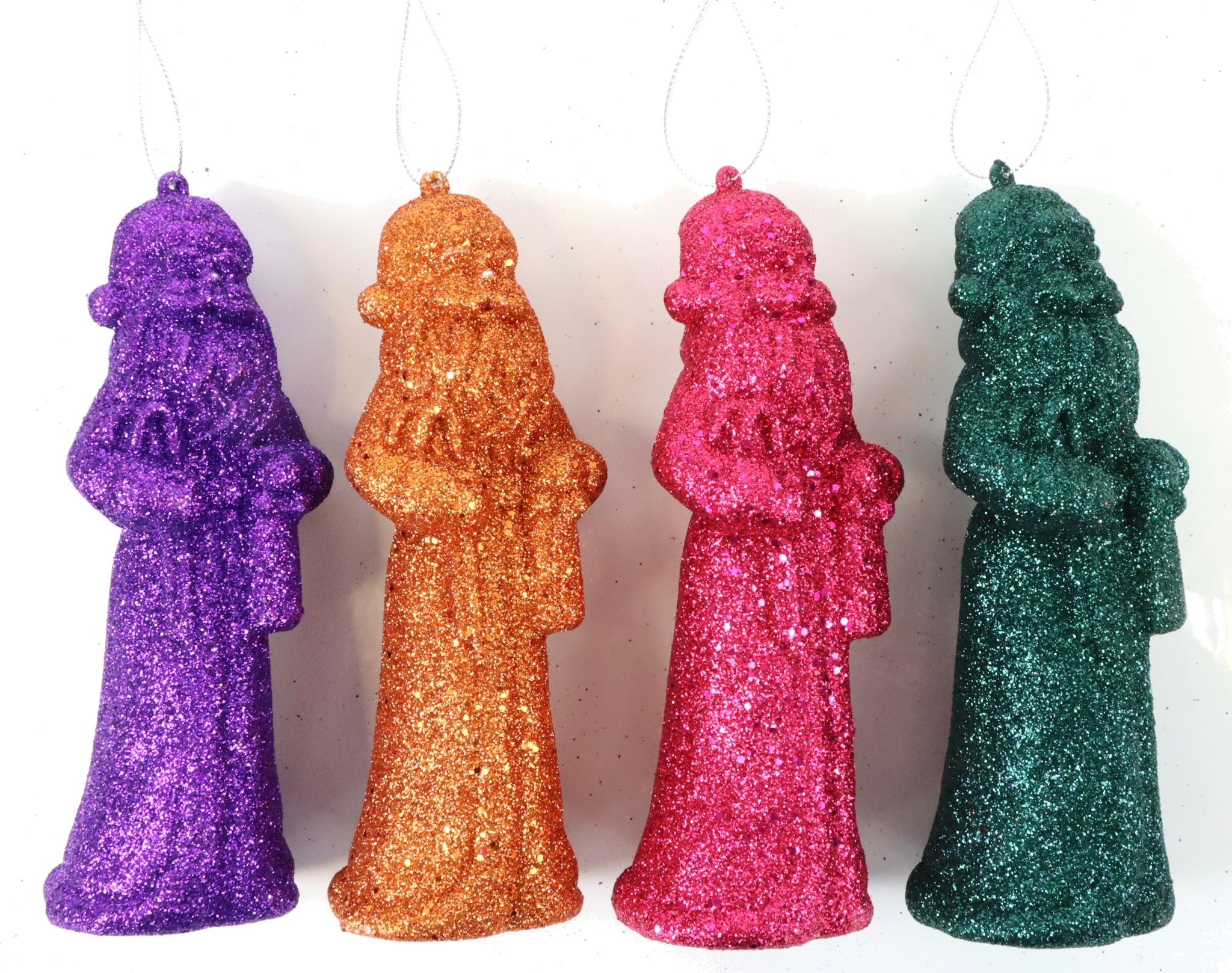 9256 WEIHNACHTSMÄNNER SPARKLE GLOW  S/4