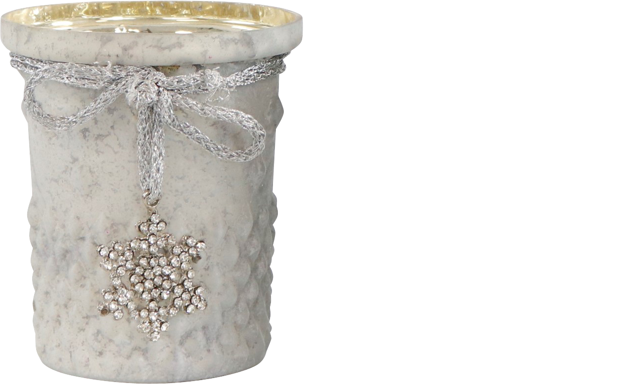 9291 PORTACANDELE  FROZEN  2PZ