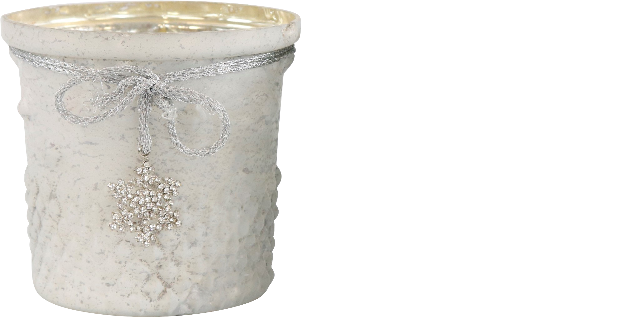 9292 PORTACANDELE  FROZEN  2PZ