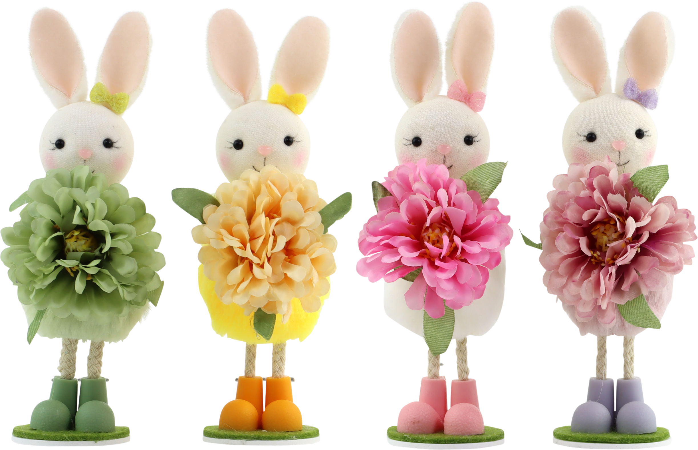 9356 CONIGLI BUNNY BLOOMIES  4PZ
