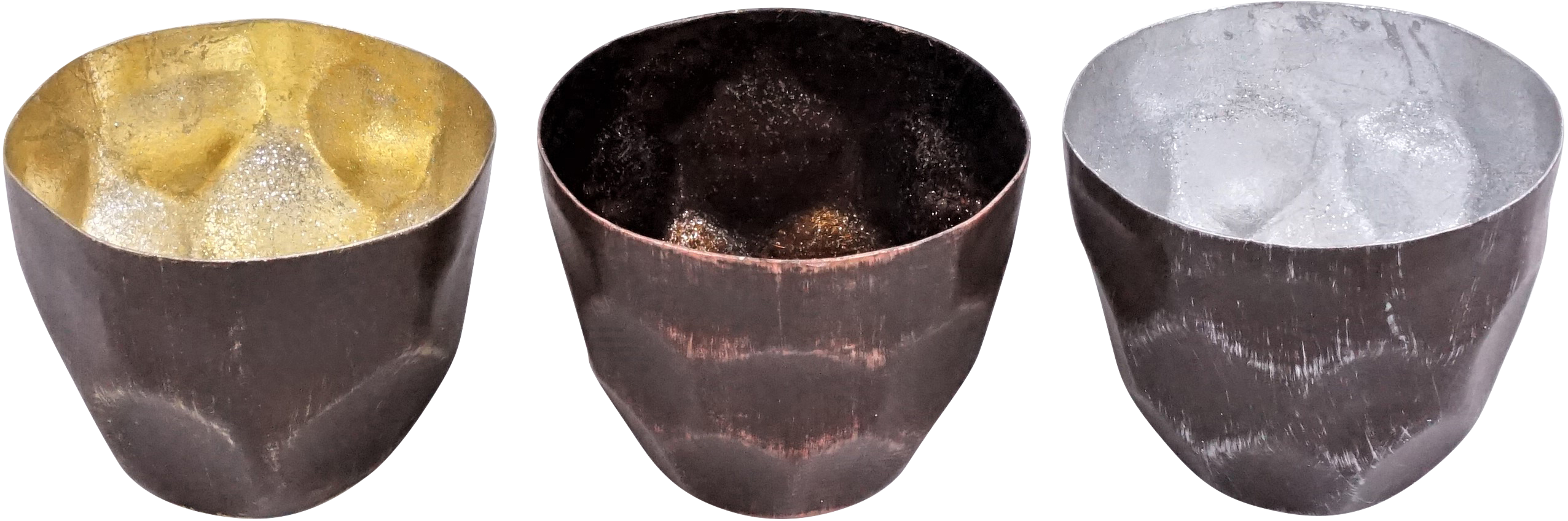 9573 PORTACANDELE  LUXOR  3PZ