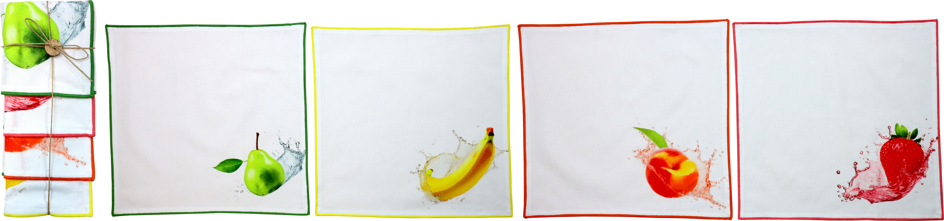 9768 SET TOVAGLIOLI FRUITS  4PZ