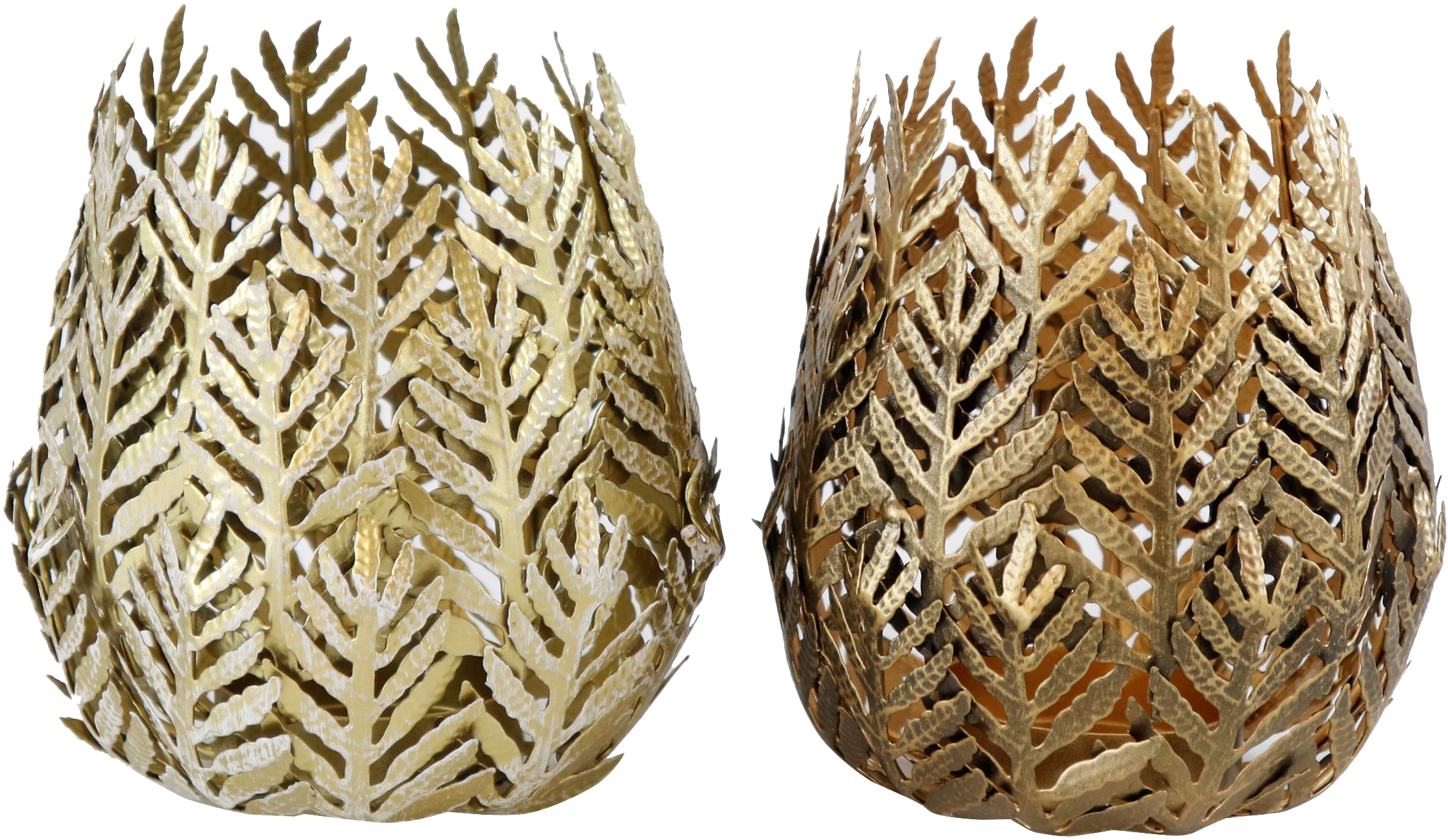 9805 PORTACANDELE  LEAVES  2PZ