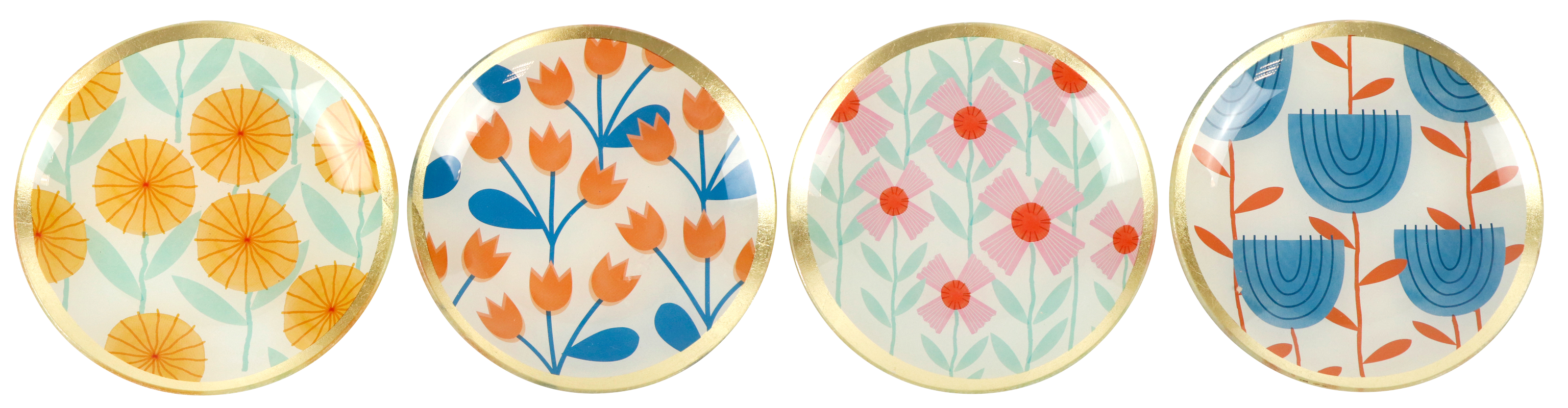 9824 GLASDISH MID CENTURY  S/4