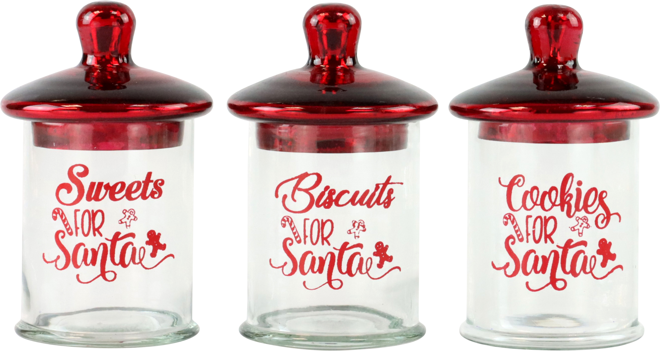 9835 GLASDOSEN SANTA'S SWEETS  S/3