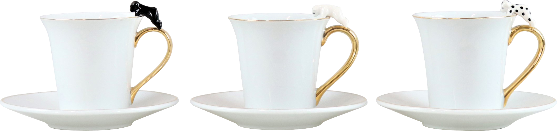 9984 CUPS WITH SAUCER WILDLIFE  S/3